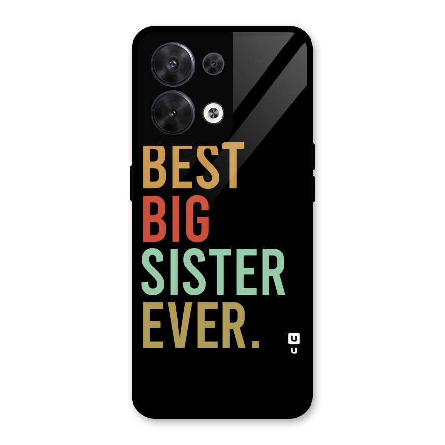 Best Big Sister Ever Glass Back Case for Oppo Reno8 5G