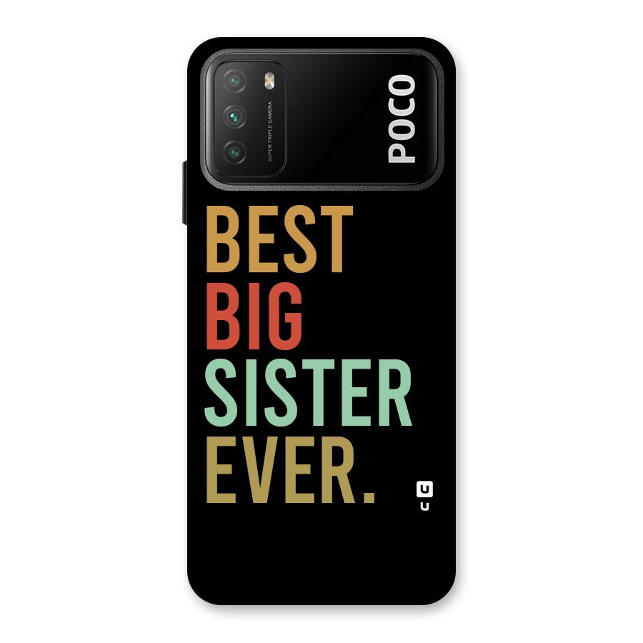 Best Big Sister Ever Back Case for Poco M3