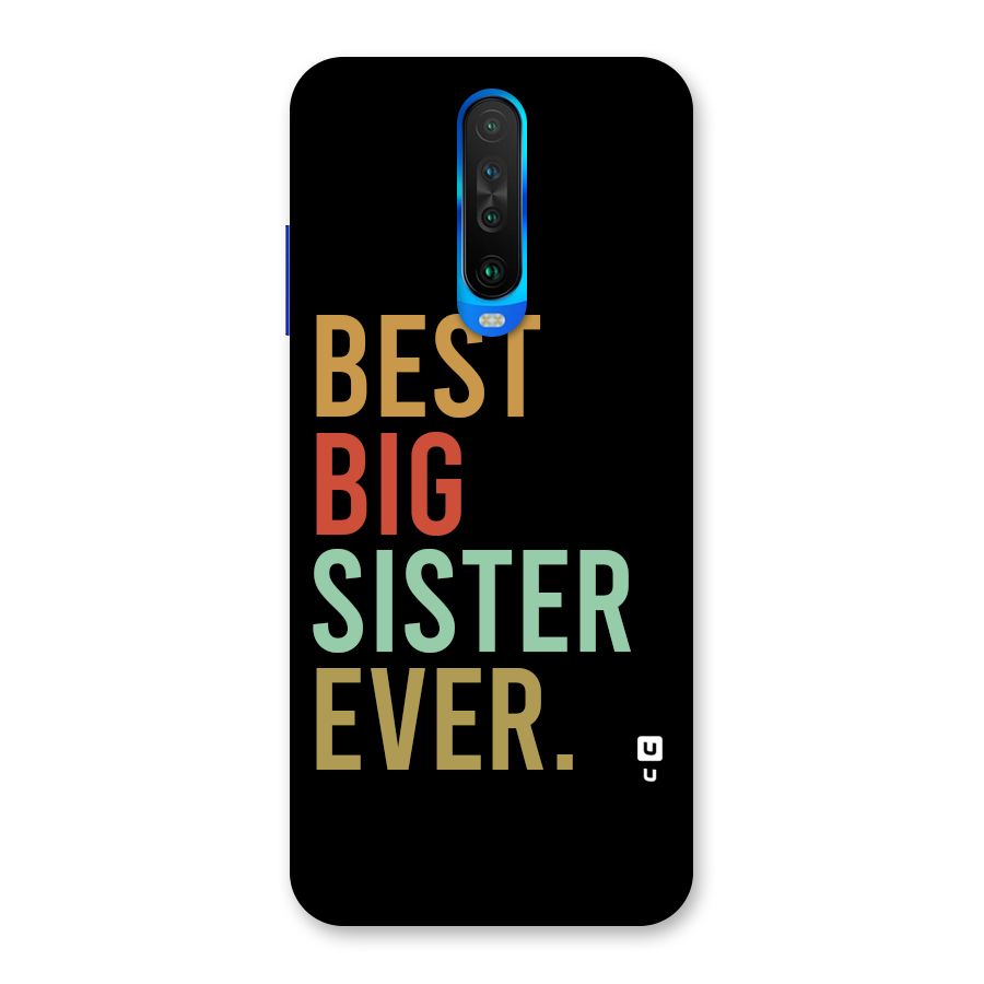 Best Big Sister Ever Back Case for Poco X2