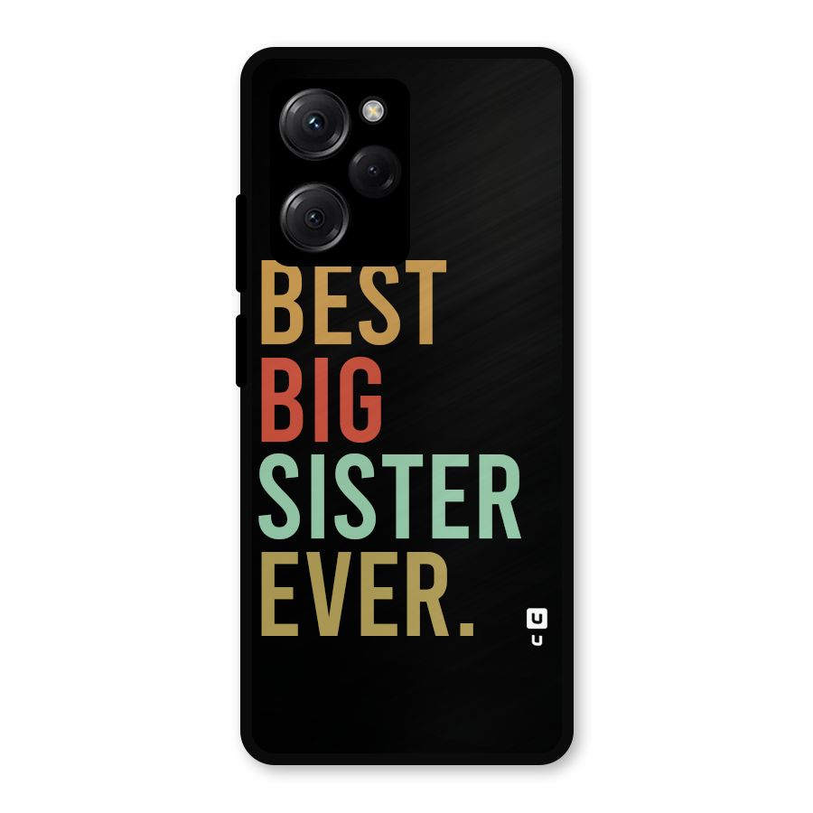 Best Big Sister Ever Glass Back Case for Poco X5 Pro