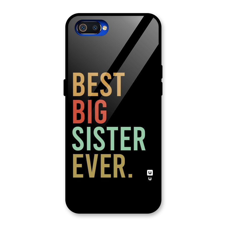 Best Big Sister Ever Glass Back Case for Realme C2