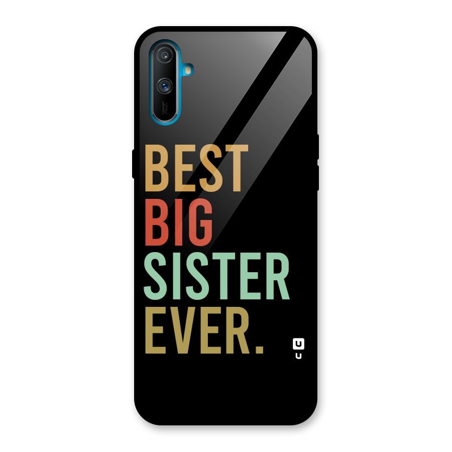 Best Big Sister Ever Glass Back Case for Realme C3