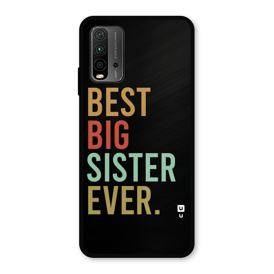 Best Big Sister Ever Glass Back Case for Redmi 9 Power