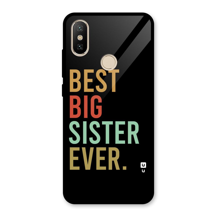 Best Big Sister Ever Glass Back Case for Redmi A2