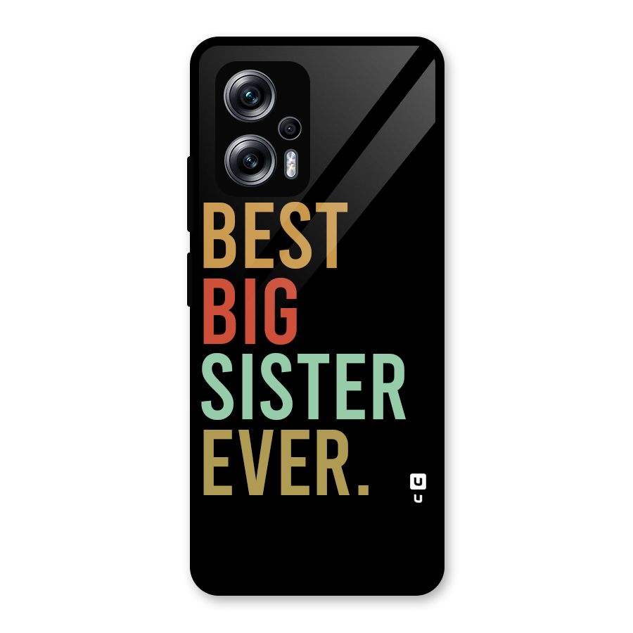 Best Big Sister Ever Glass Back Case for Redmi K50i