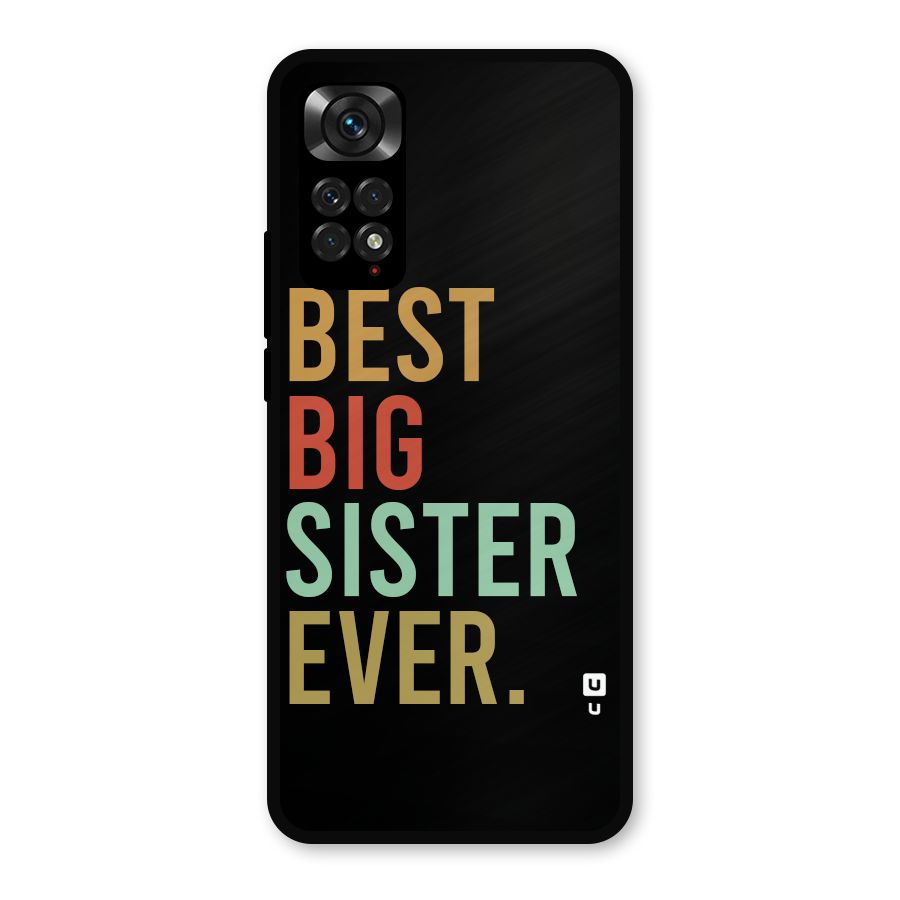 Best Big Sister Ever Glass Back Case for Redmi Note 11s