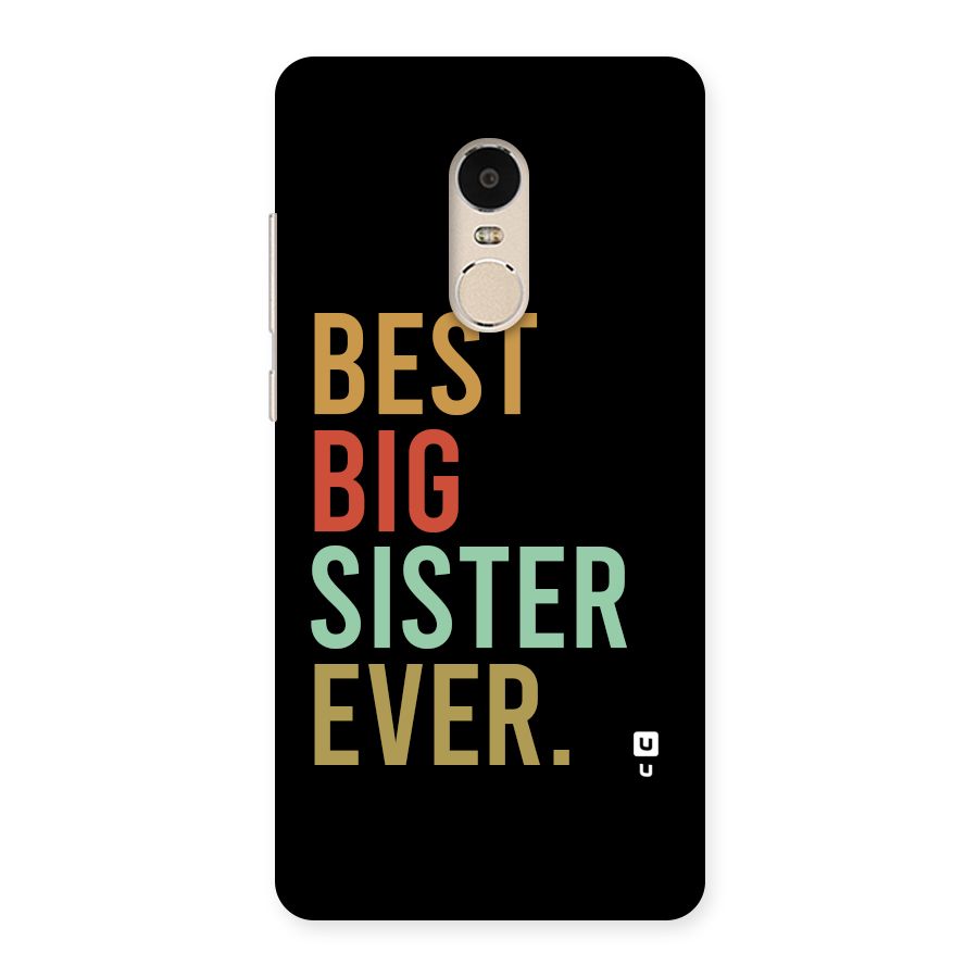 Best Big Sister Ever Back Case for Redmi Note 4