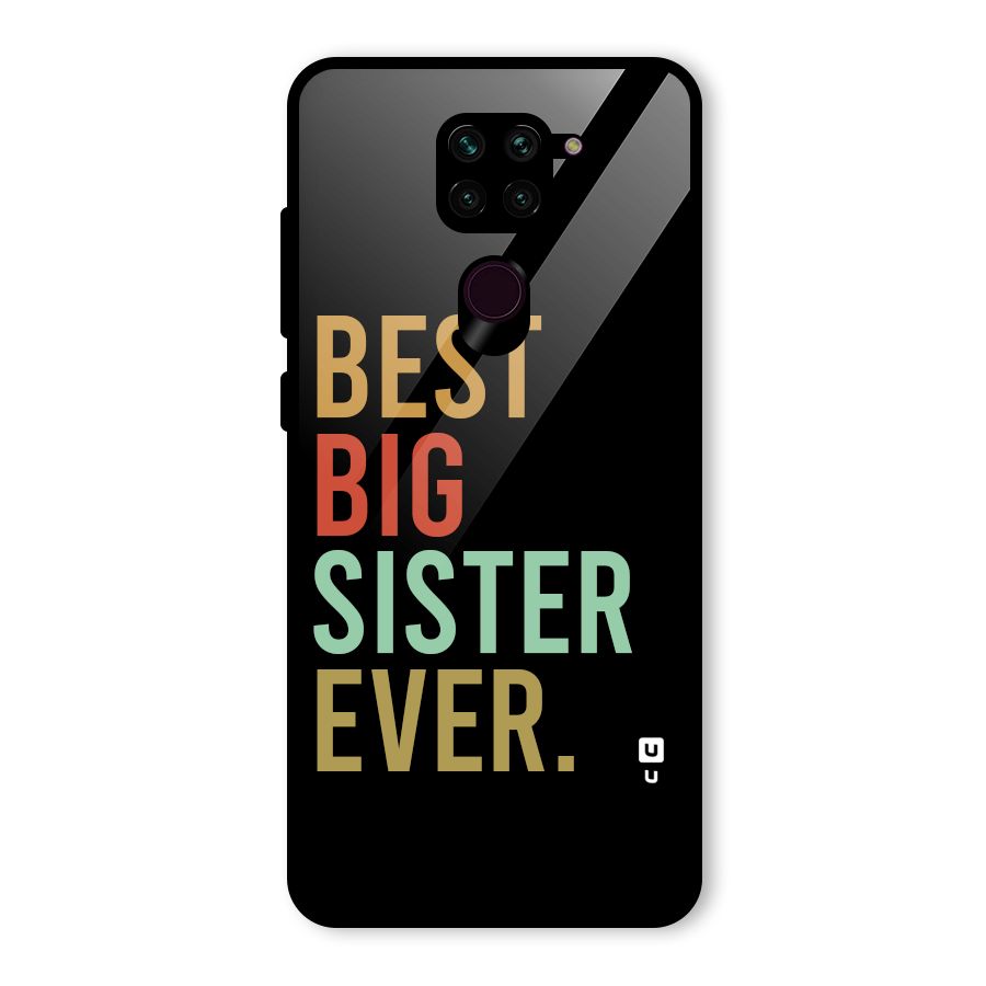Best Big Sister Ever Glass Back Case for Redmi Note 9