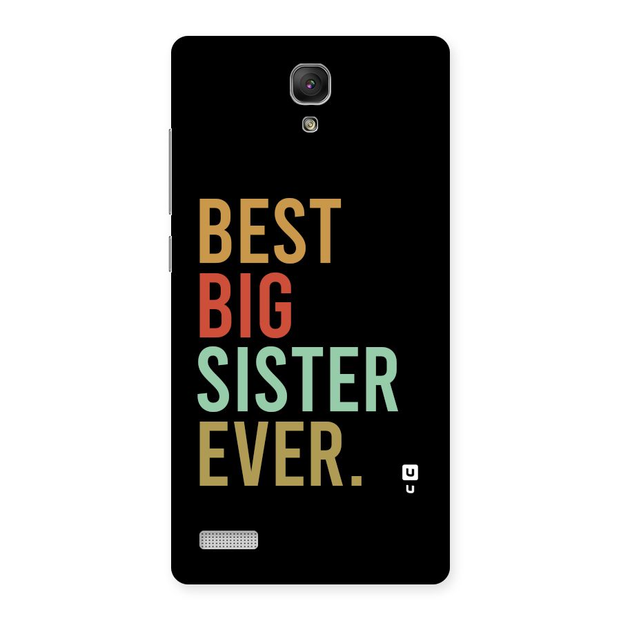 Best Big Sister Ever Back Case for Redmi Note Prime