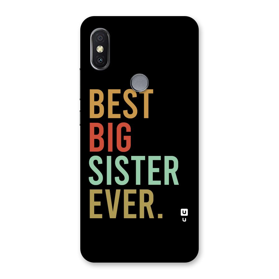 Best Big Sister Ever Back Case for Redmi Y2