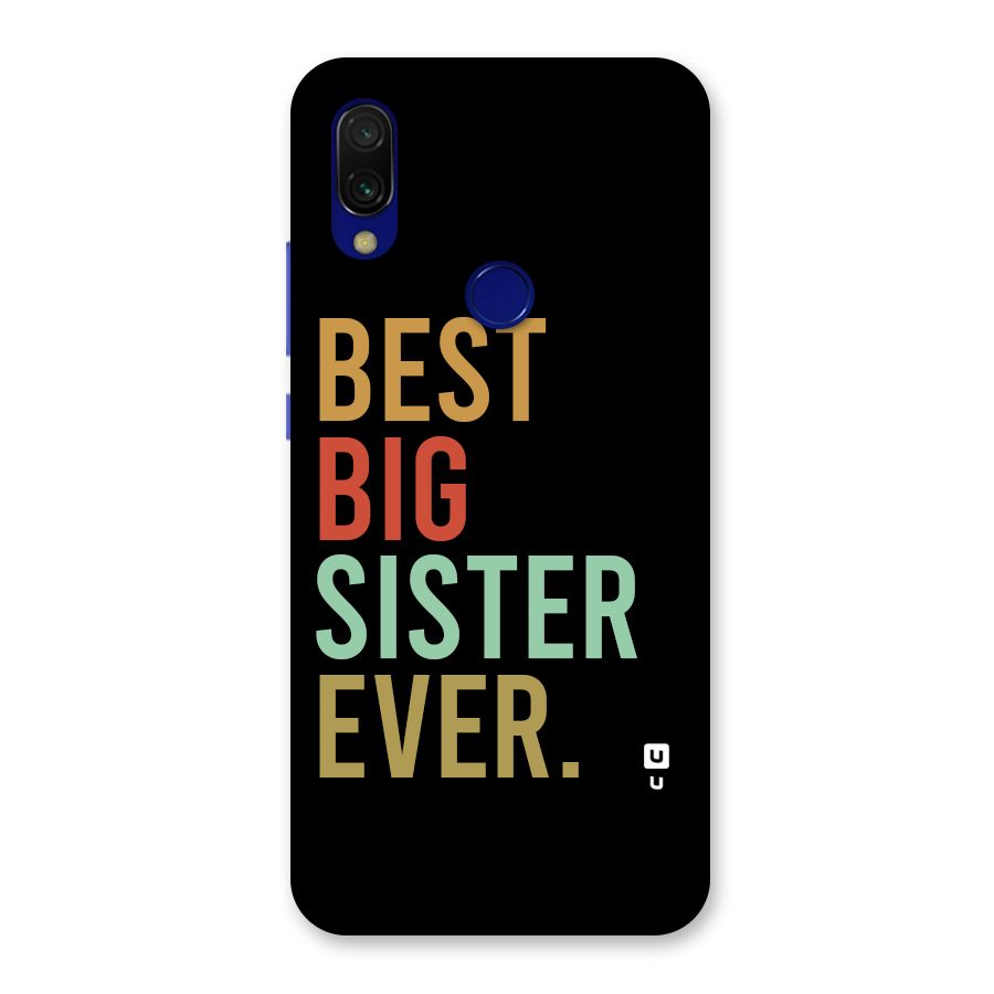 Best Big Sister Ever Back Case for Redmi Y3