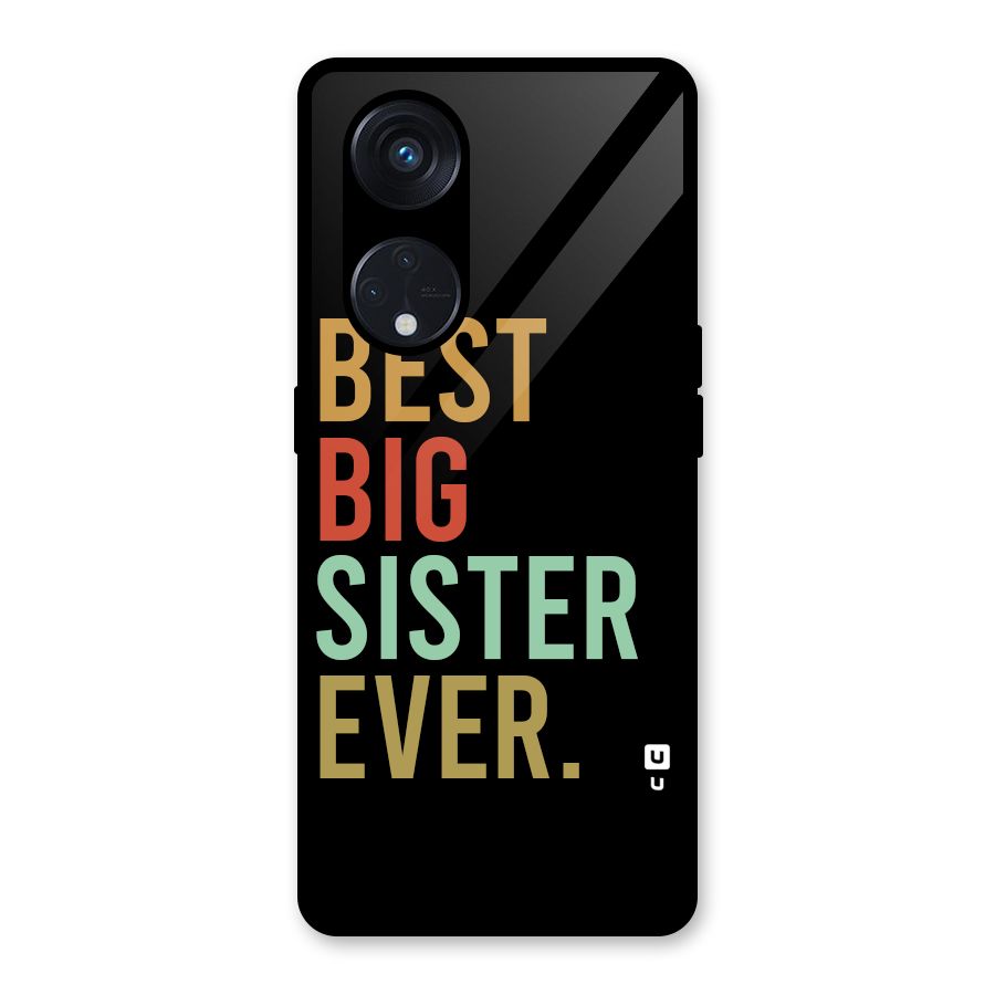 Best Big Sister Ever Glass Back Case for Reno8 T 5G