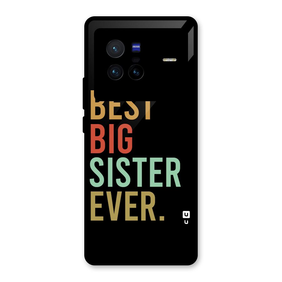 Best Big Sister Ever Glass Back Case for Vivo X80