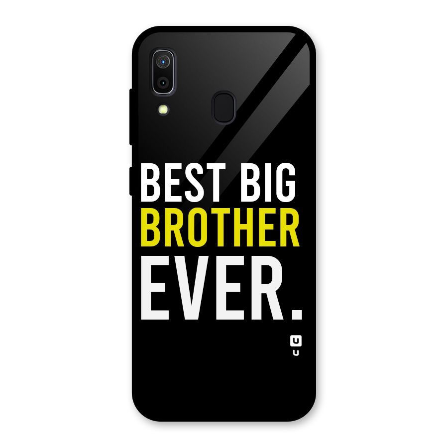 Best Brother Ever Glass Back Case for Galaxy A30