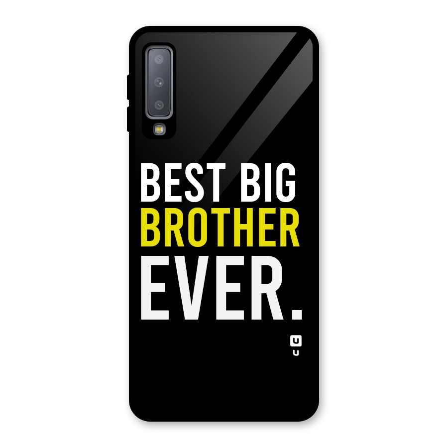 Best Brother Ever Glass Back Case for Galaxy A7 (2018)