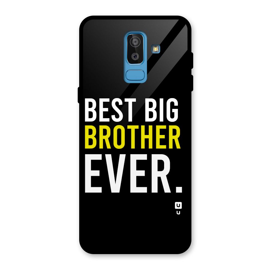 Best Brother Ever Glass Back Case for Galaxy J8