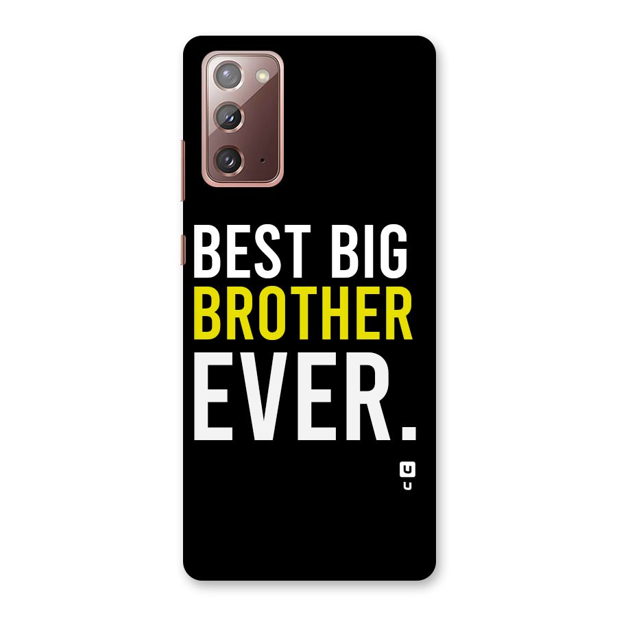 Best Brother Ever Back Case for Galaxy Note 20