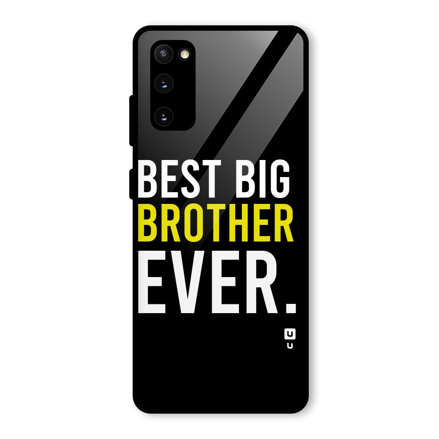 Best Brother Ever Glass Back Case for Galaxy S20 FE 5G