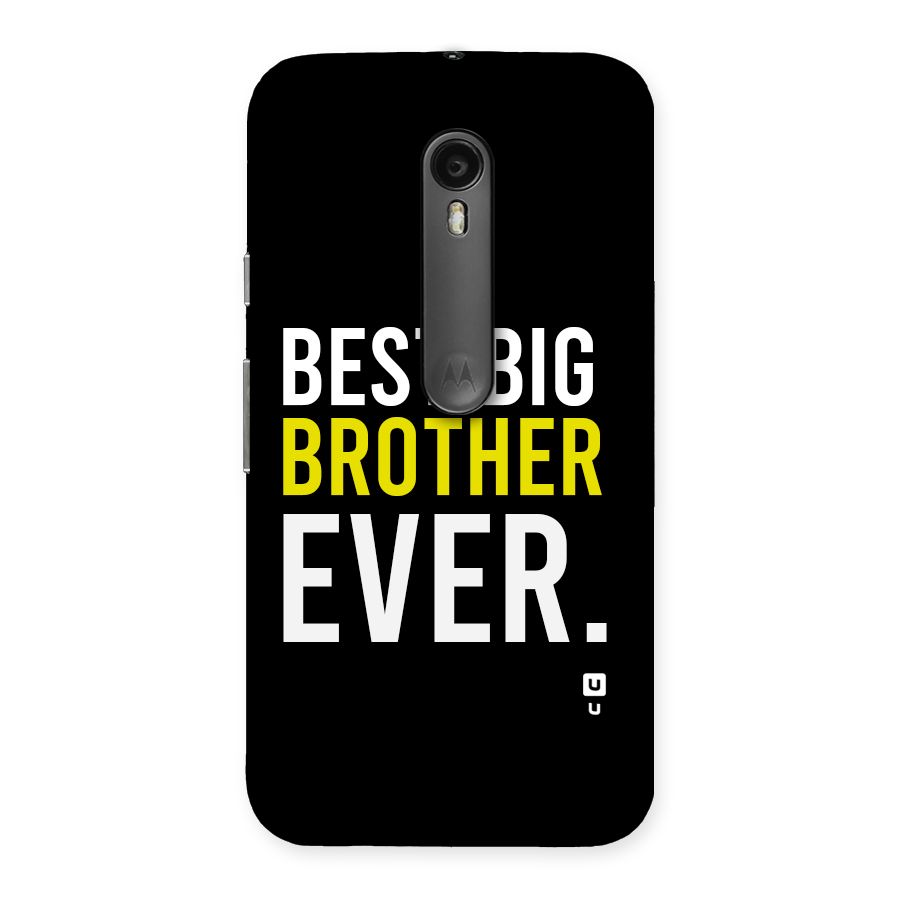Best Brother Ever Back Case for Moto G Turbo