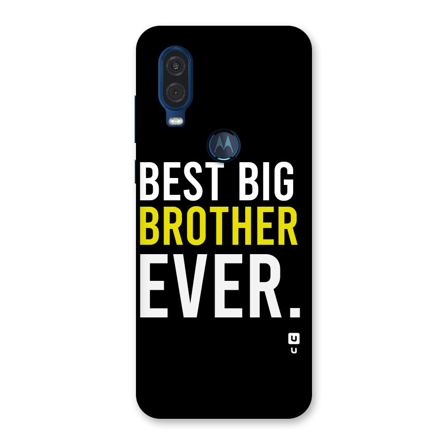 Best Brother Ever Back Case for Motorola One Vision
