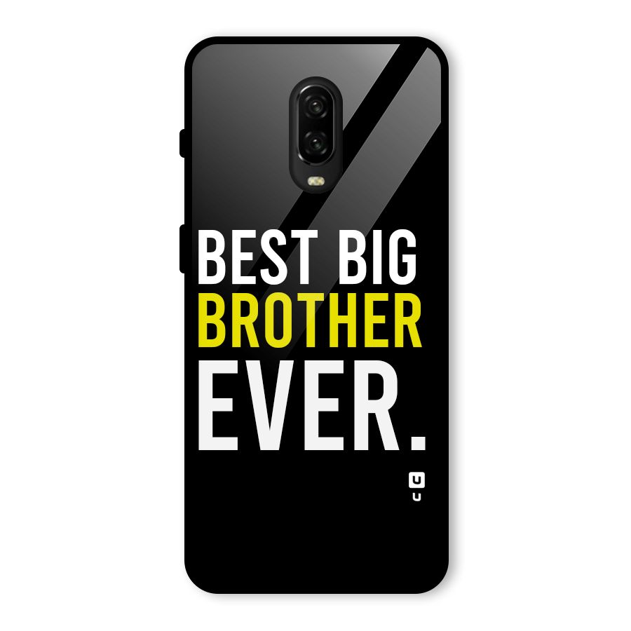 Best Brother Ever Glass Back Case for OnePlus 6T