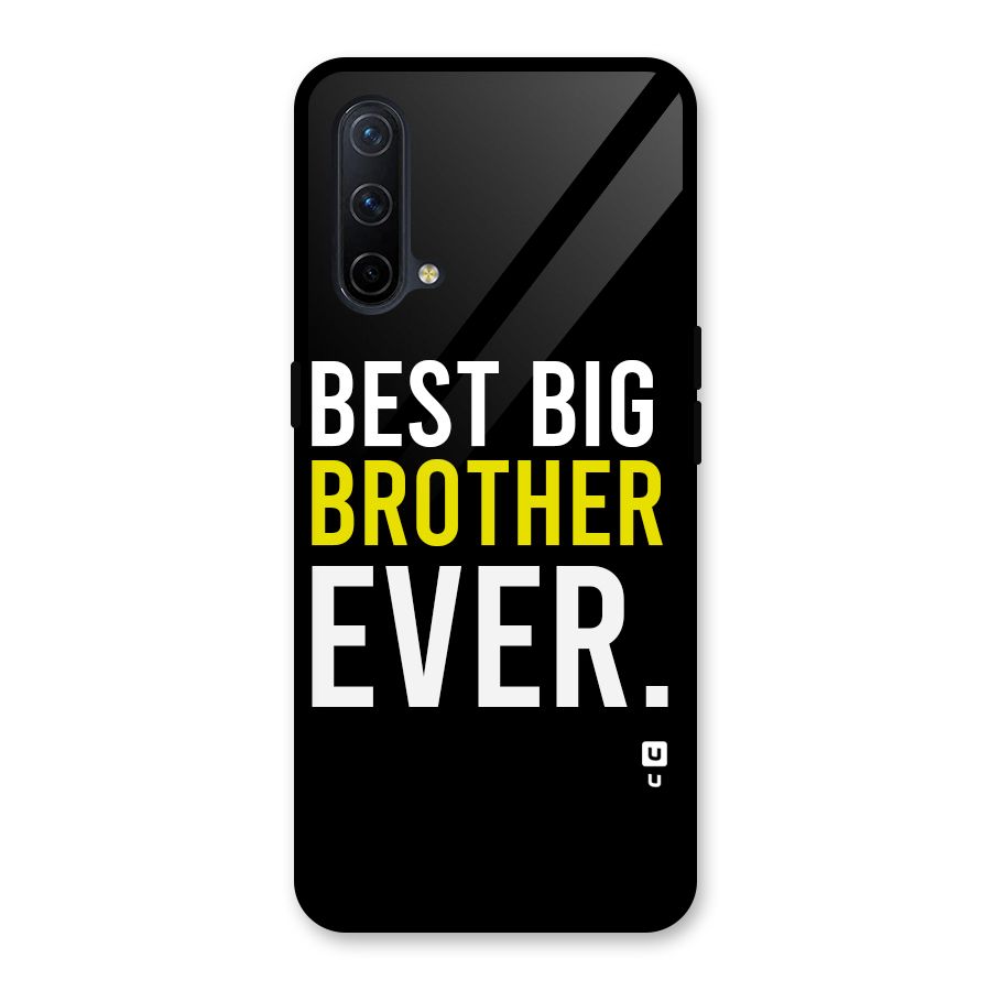 Best Brother Ever Glass Back Case for OnePlus Nord CE 5G
