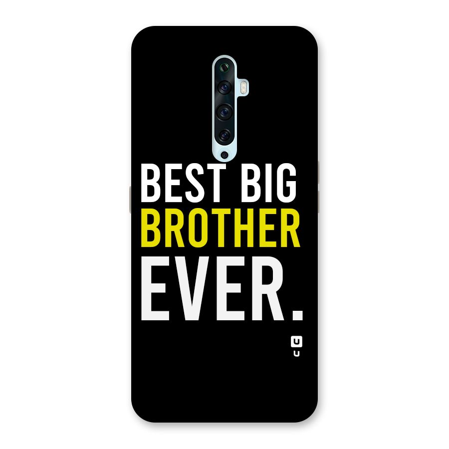 Best Brother Ever Glass Back Case for Oppo Reno2 F