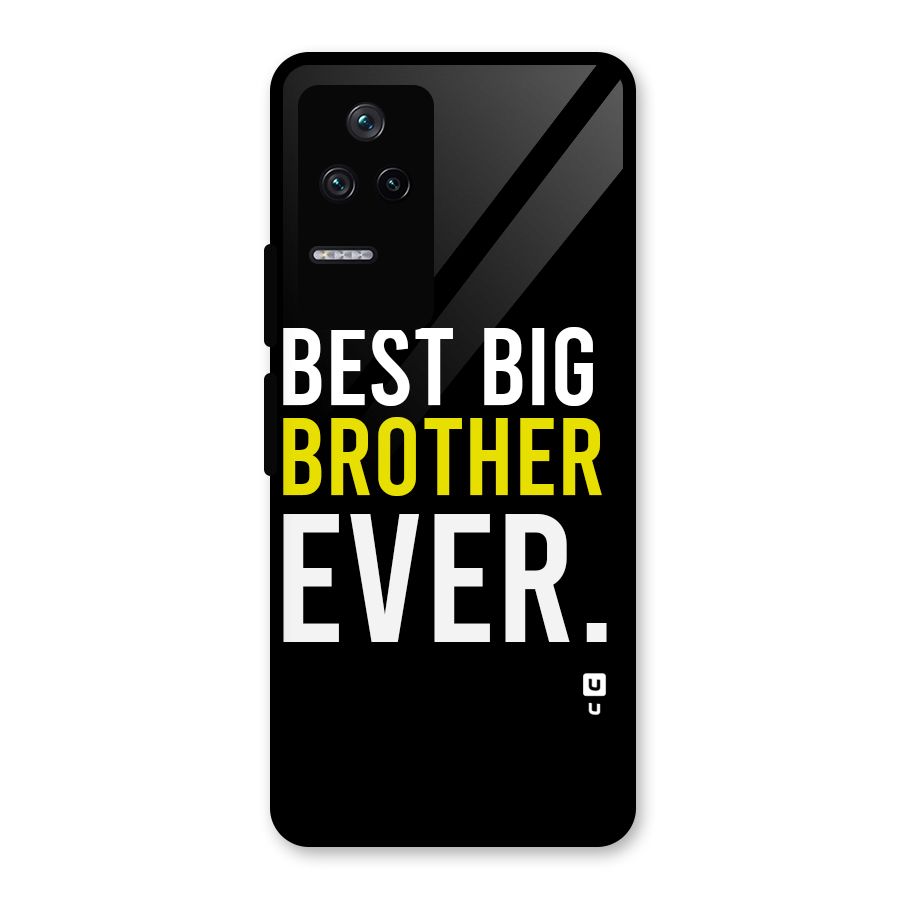Best Brother Ever Glass Back Case for Poco F4 5G