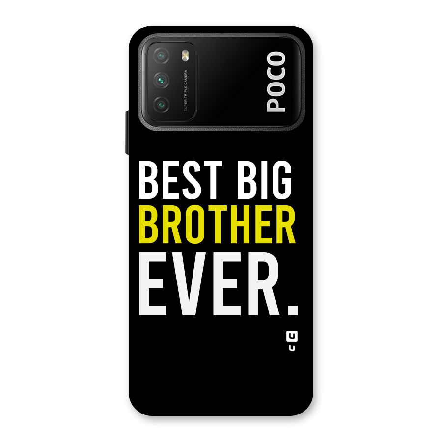 Best Brother Ever Back Case for Poco M3