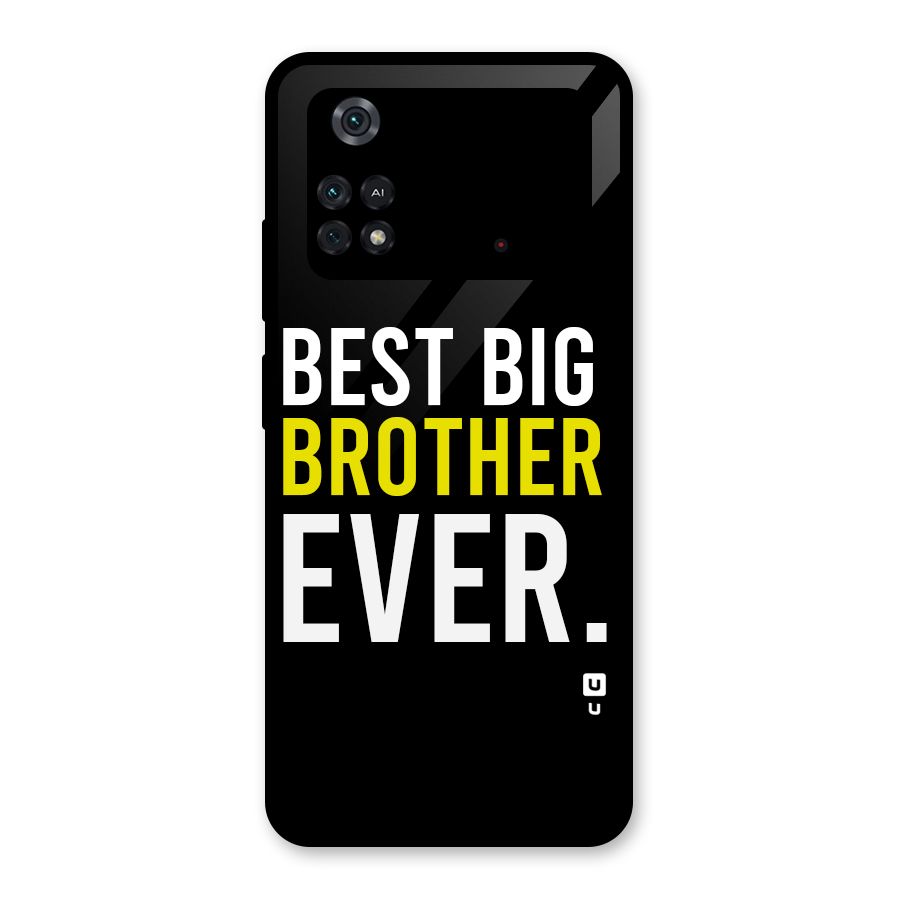Best Brother Ever Glass Back Case for Poco M4 Pro 4G