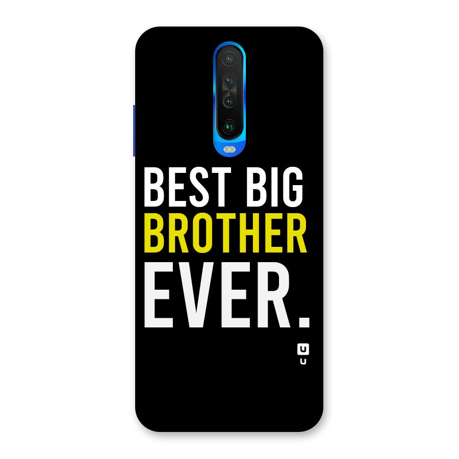 Best Brother Ever Back Case for Poco X2