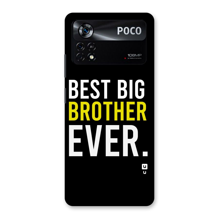 Best Brother Ever Back Case for Poco X4 Pro 5G