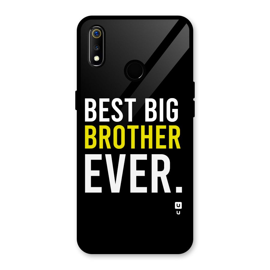 Best Brother Ever Glass Back Case for Realme 3