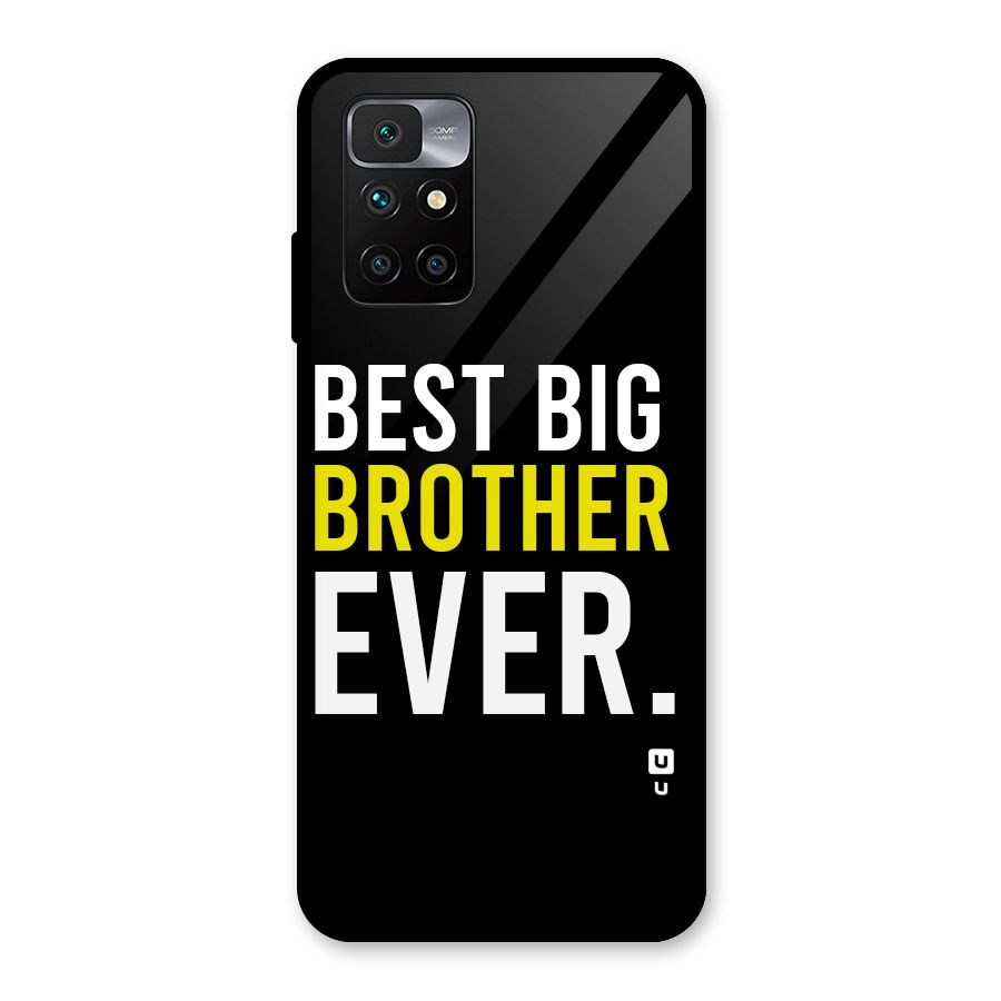 Best Brother Ever Glass Back Case for Redmi 10 Prime
