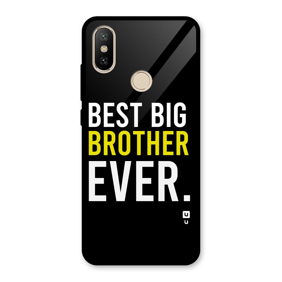 Best Brother Ever Glass Back Case for Redmi A2