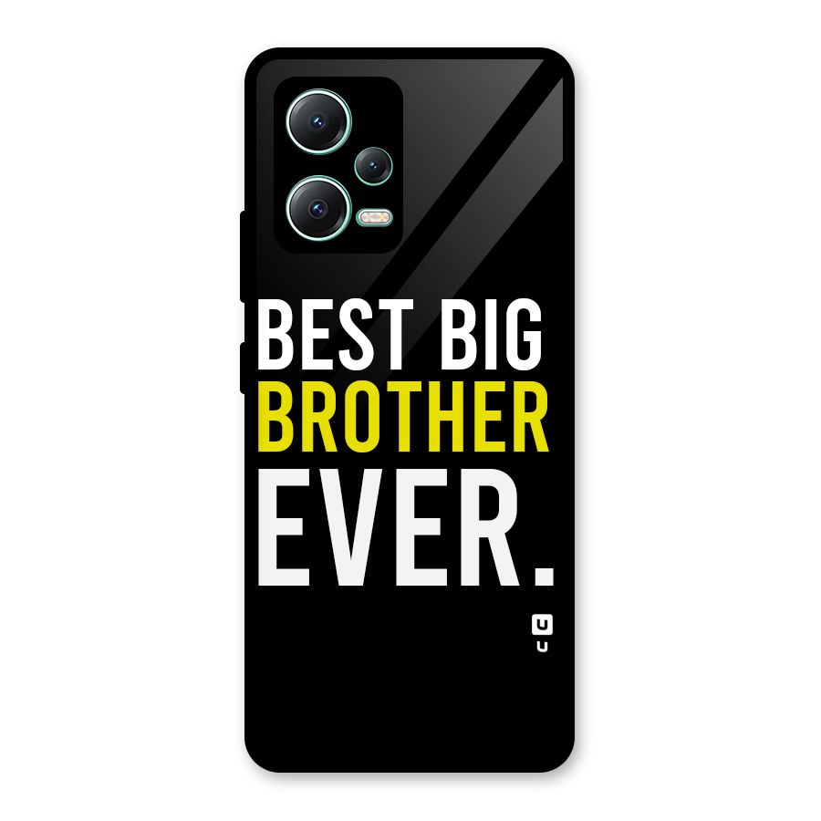 Best Brother Ever Glass Back Case for Redmi Note 12 5G