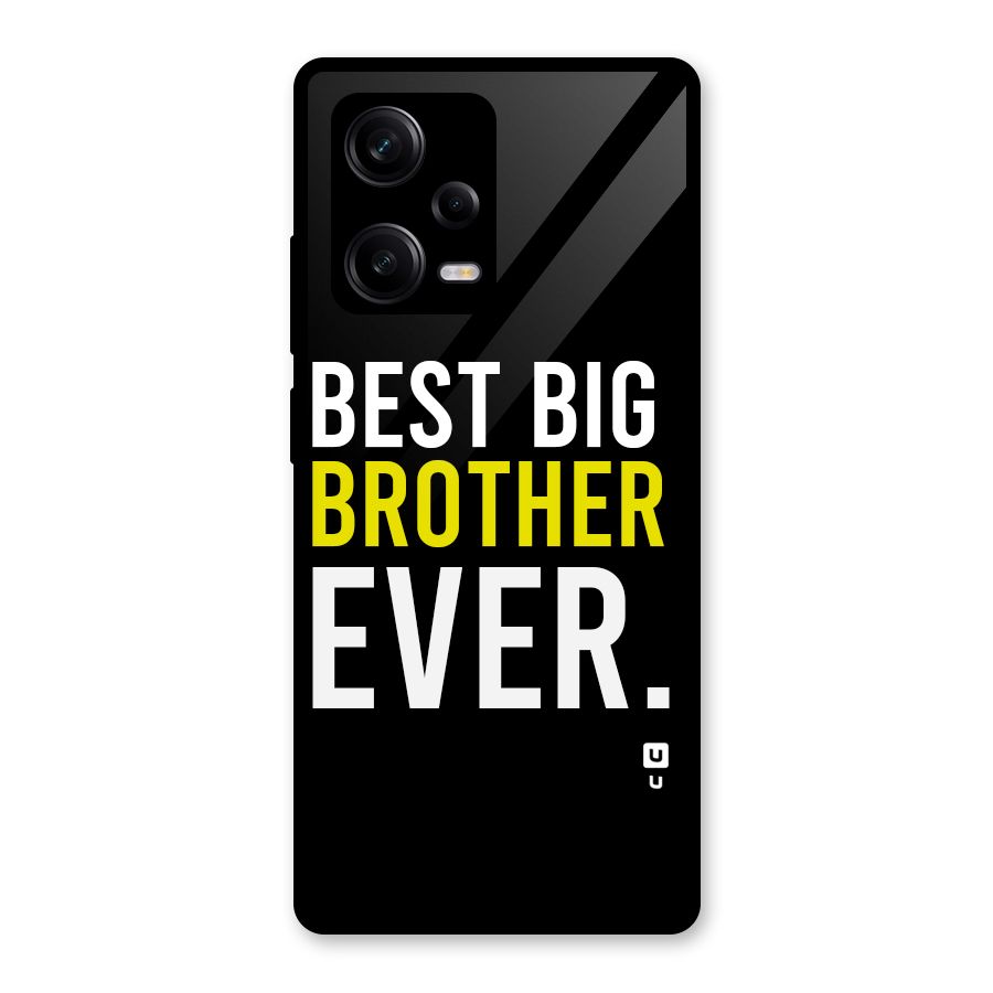 Best Brother Ever Glass Back Case for Redmi Note 12 Pro