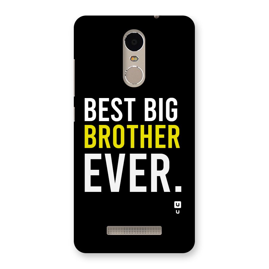 Best Brother Ever Back Case for Redmi Note 3