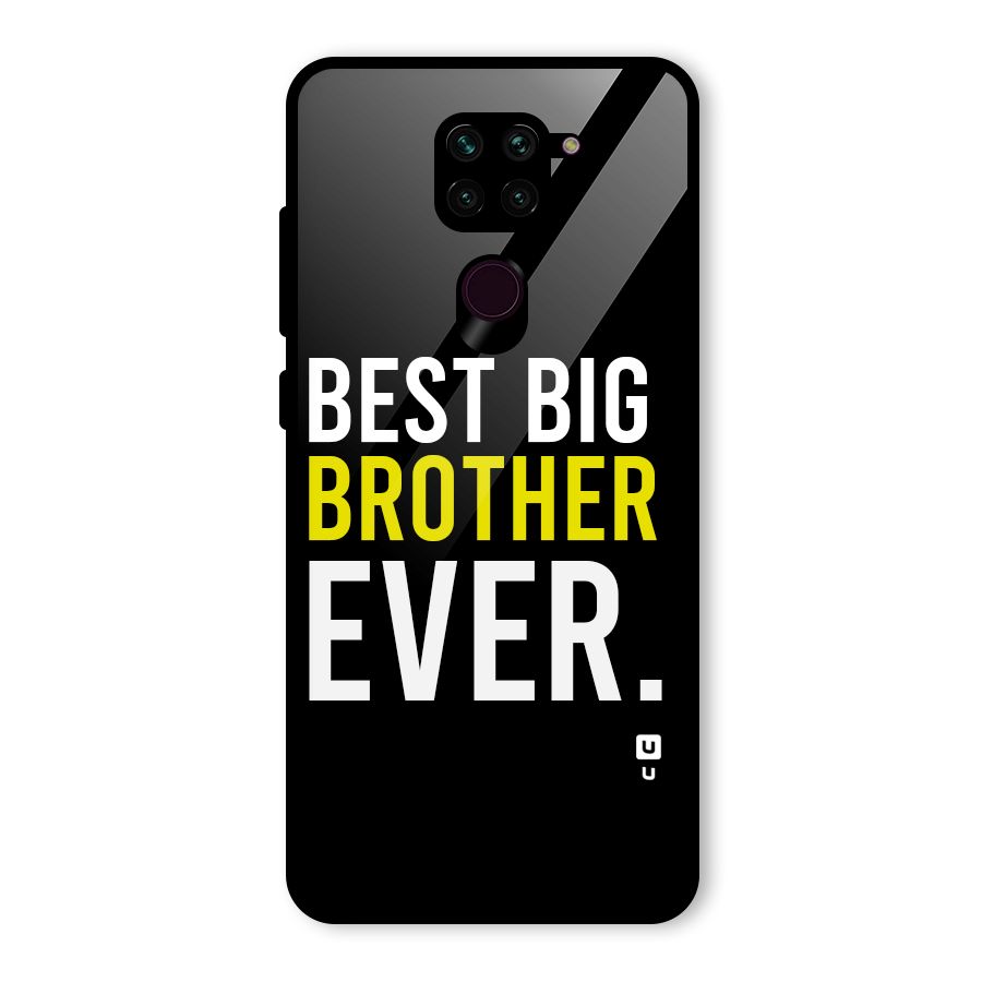 Best Brother Ever Glass Back Case for Redmi Note 9