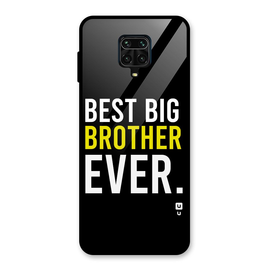 Best Brother Ever Glass Back Case for Redmi Note 9 Pro
