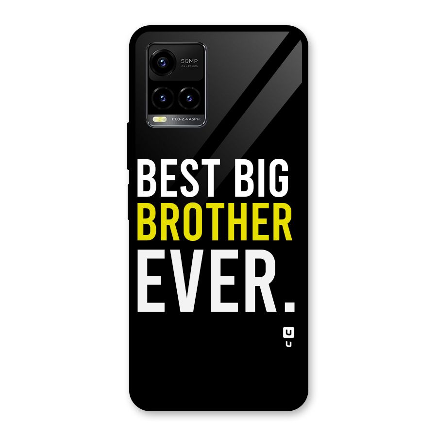 Best Brother Ever Glass Back Case for Vivo Y21T