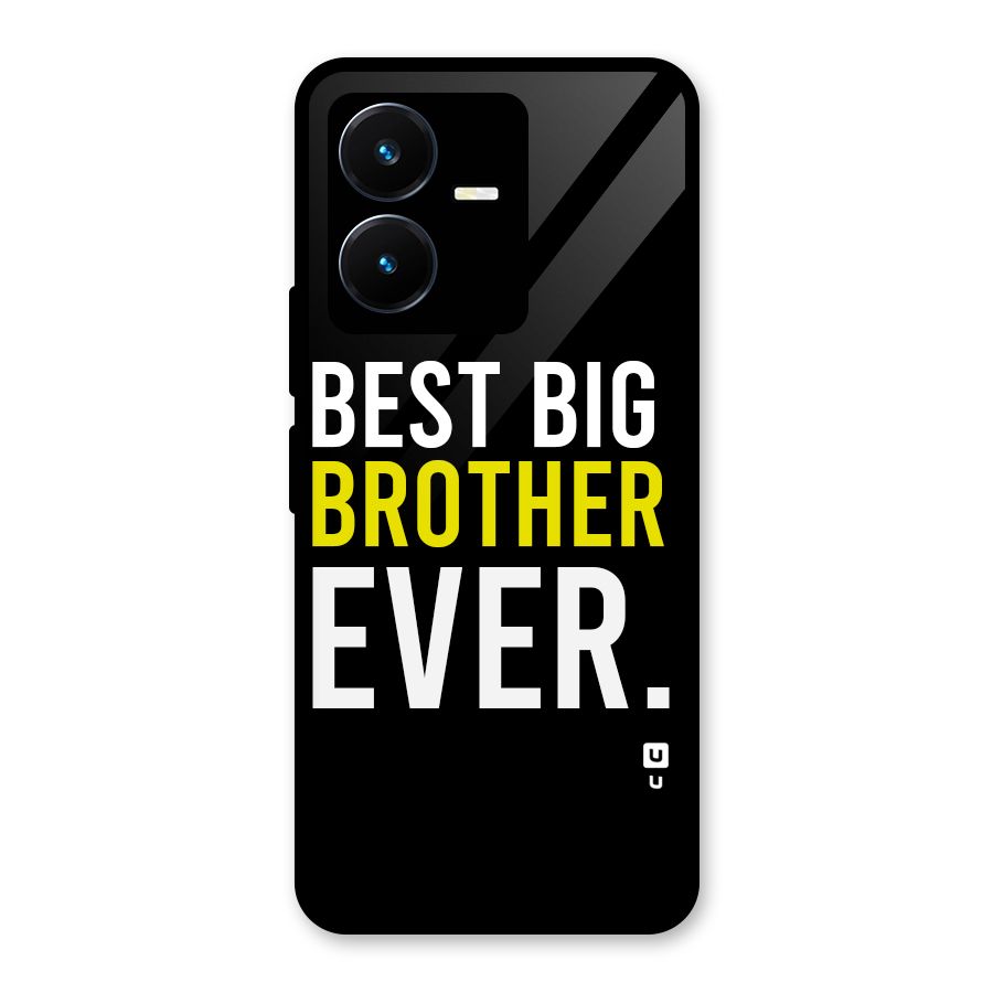 Best Brother Ever Glass Back Case for Vivo Y22s