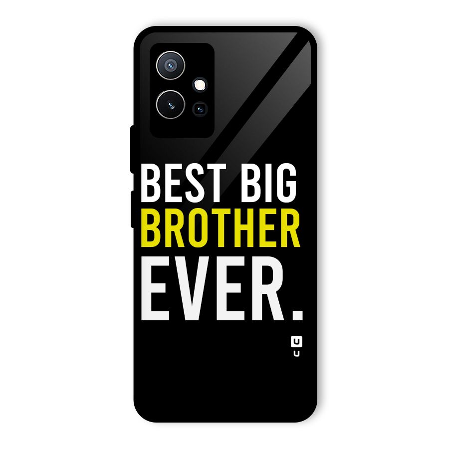 Best Brother Ever Glass Back Case for Vivo Y75 5G