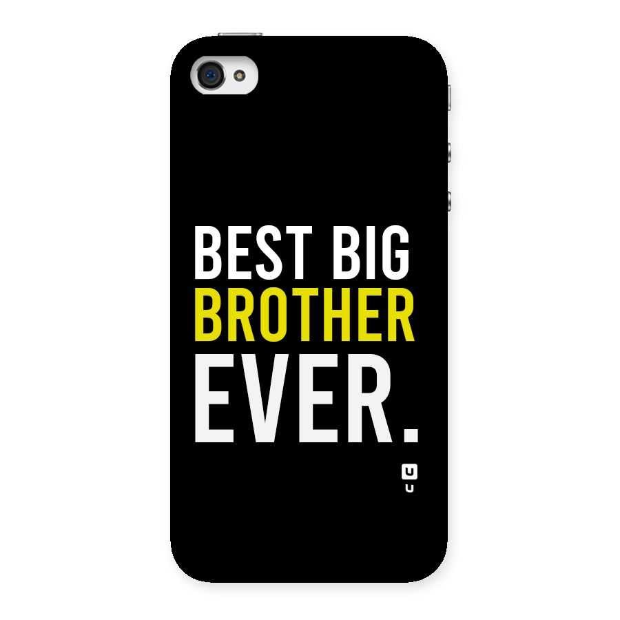 Best Brother Ever Back Case for iPhone 4 4s