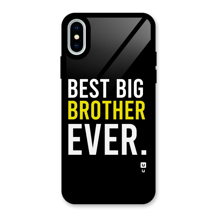 Best Brother Ever Glass Back Case for iPhone X
