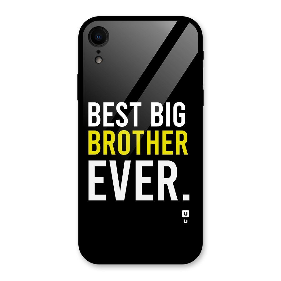 Best Brother Ever Glass Back Case for iPhone XR