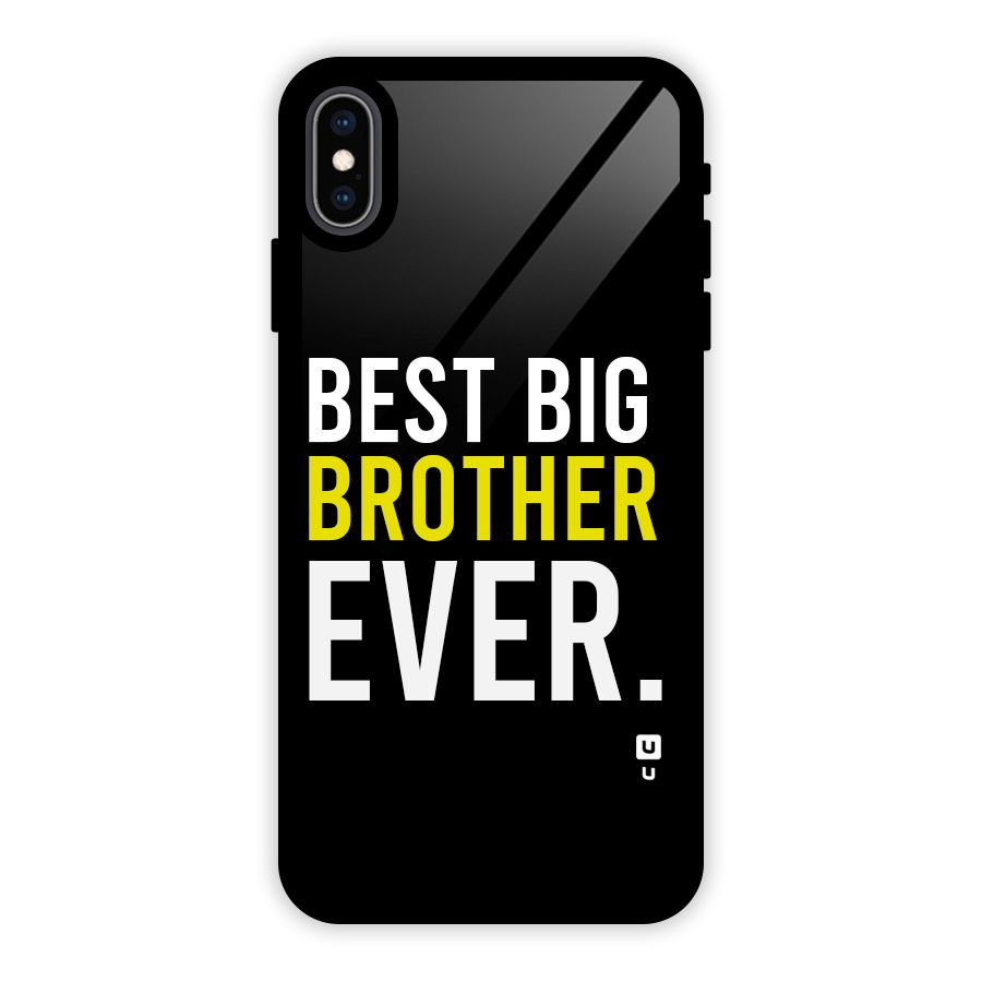 Best Brother Ever Glass Back Case for iPhone XS Max