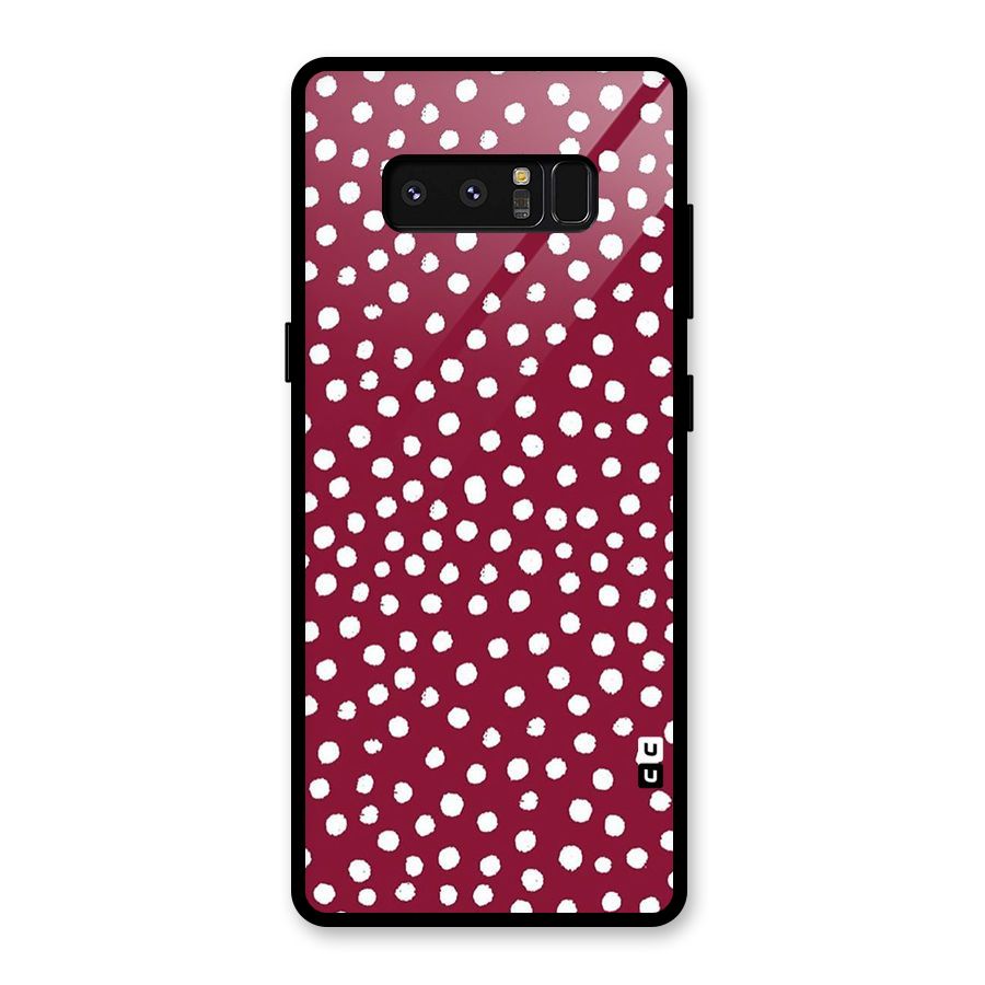 Best Dots Pattern Glass Back Case for Galaxy Note 8
