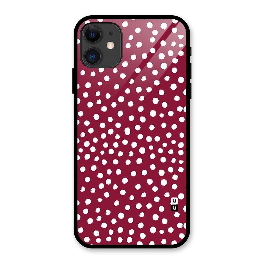 Best Dots Pattern Glass Back Case for iPhone 11