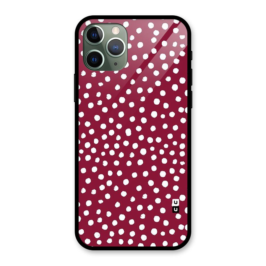 Best Dots Pattern Glass Back Case for iPhone 11 Pro
